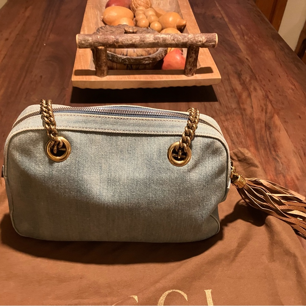 Gucci Blue Denim Soho Shoulder Bag only doesn’t include wallet - Picture 6 of 14